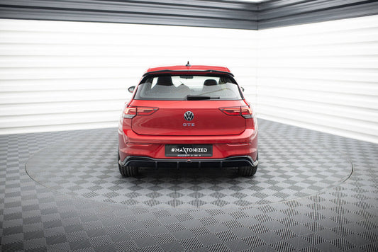 Heckansatz Diffusor passend für VW Golf GTE / R-Line Mk8 / Mk8 FL schwarz Hochglanz