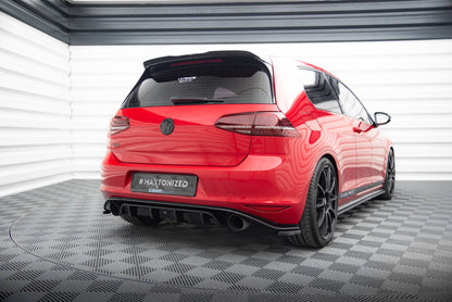 Heckansatz Diffusor passend für VW Golf Mk7 GTI CLUBSPORT schwarz Hochglanz