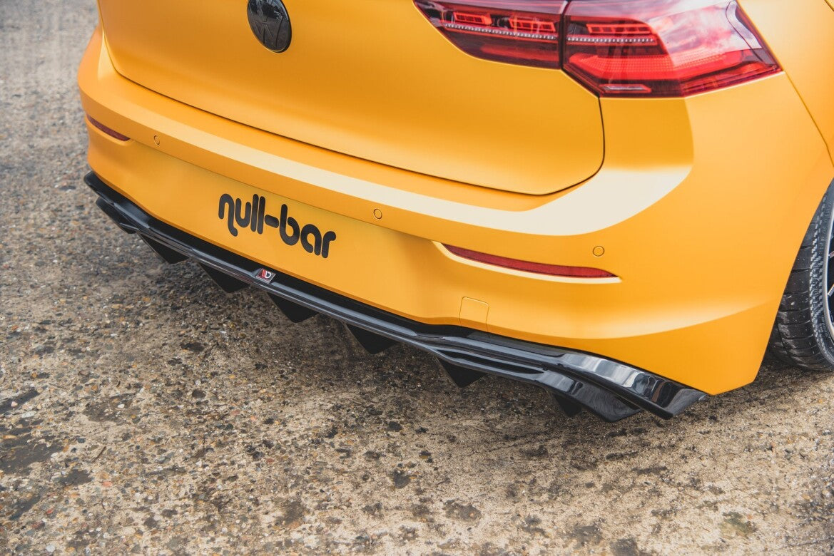 Heckansatz Diffusor passend für VW Golf Mk8 FL schwarz Hochglanz