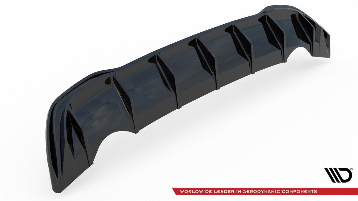 Heckansatz Diffusor passend für VW Golf Mk8 FL schwarz Hochglanz