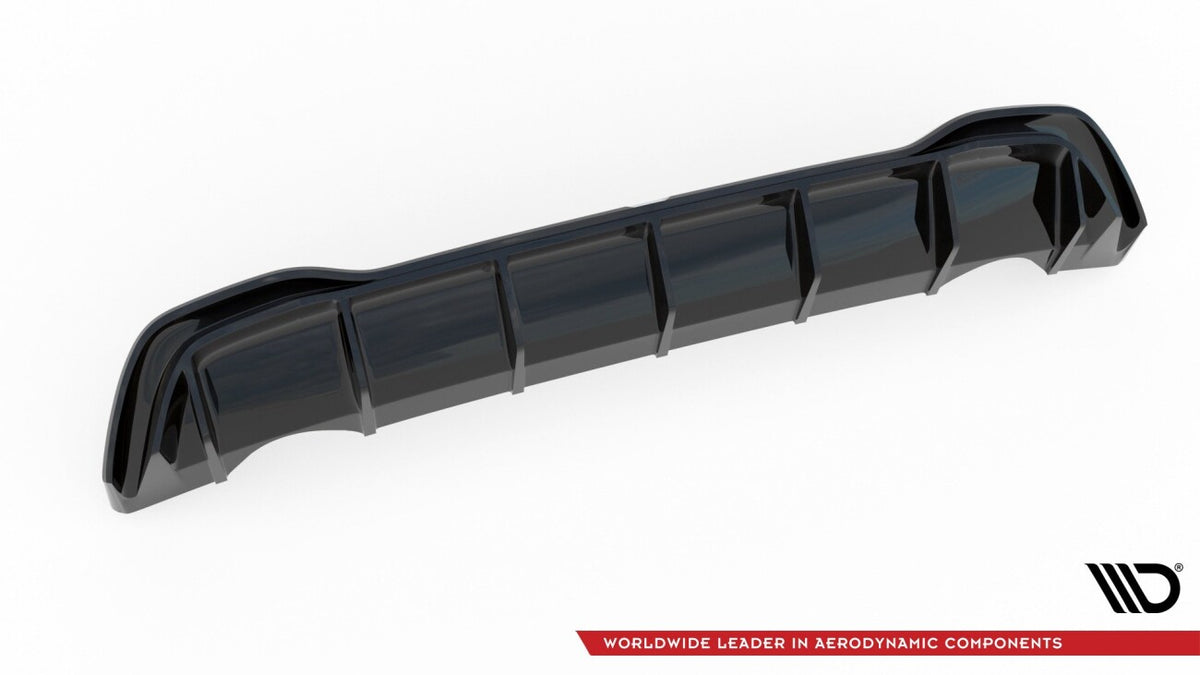 Heckansatz Diffusor passend für VW Golf Mk8 FL schwarz Hochglanz