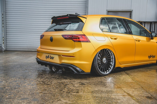 Heckansatz Diffusor passend für VW Golf Mk8 (R32 Look) schwarz Hochglanz
