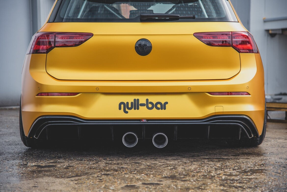 Heckansatz Diffusor passend für VW Golf Mk8 (R32 Look) schwarz Hochglanz