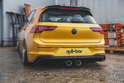 Heckansatz Diffusor passend für VW Golf Mk8 (R32 Look) schwarz Hochglanz