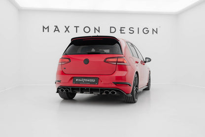 Heckansatz Diffusor passend für VW Golf R Hatchback R Mk7 FL schwarz Hochglanz