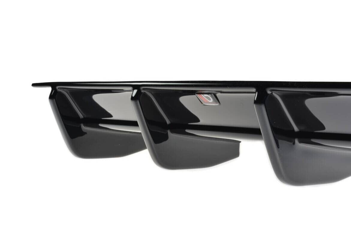 Heckansatz Diffusor passend für VW Golf R Variant Mk7 FL schwarz Hochglanz