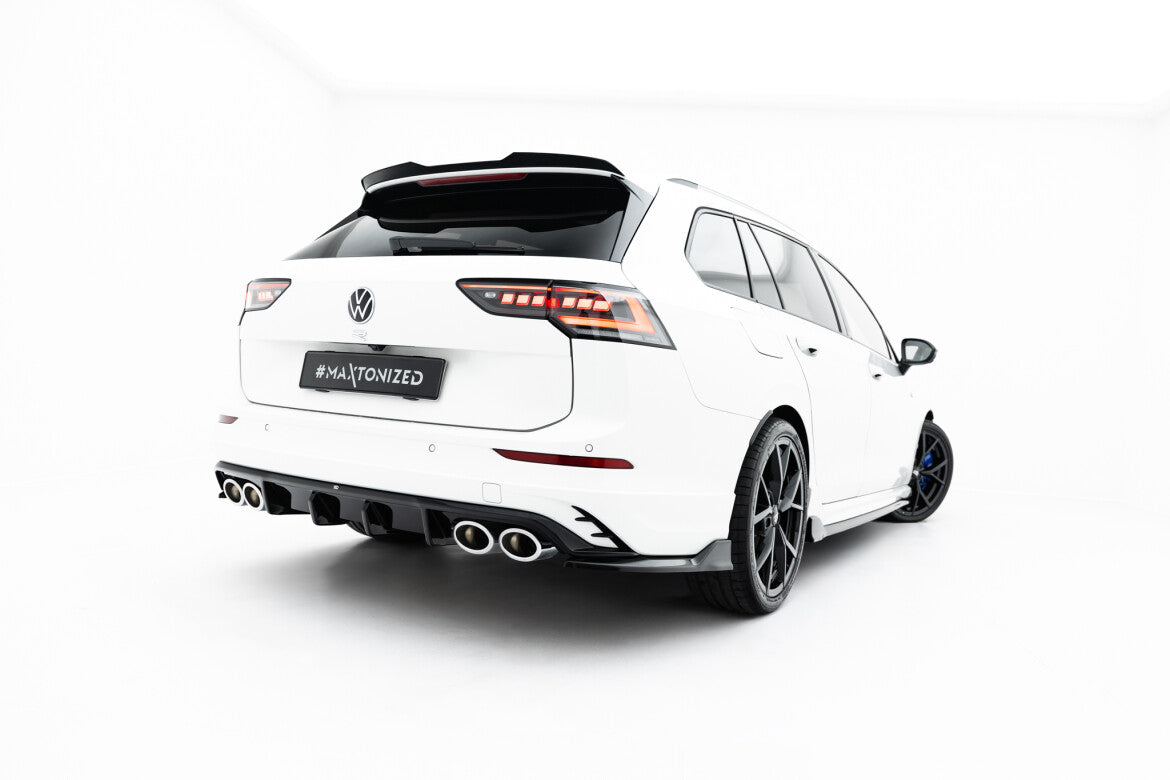 Heckansatz Diffusor passend für VW Golf R Variant Mk8 / Mk8 FL schwarz Hochglanz