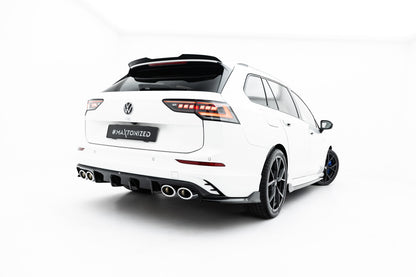 Heckansatz Diffusor passend für VW Golf R Variant Mk8 / Mk8 FL schwarz Hochglanz