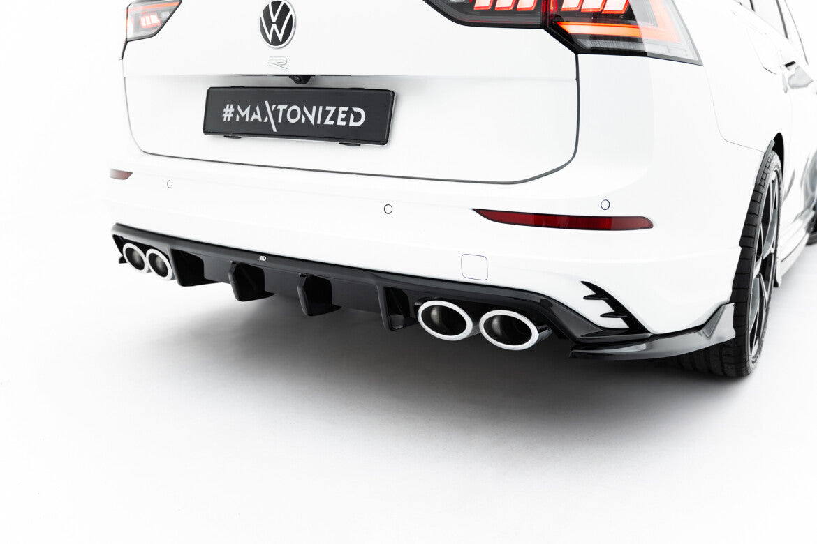 Heckansatz Diffusor passend für VW Golf R Variant Mk8 / Mk8 FL schwarz Hochglanz