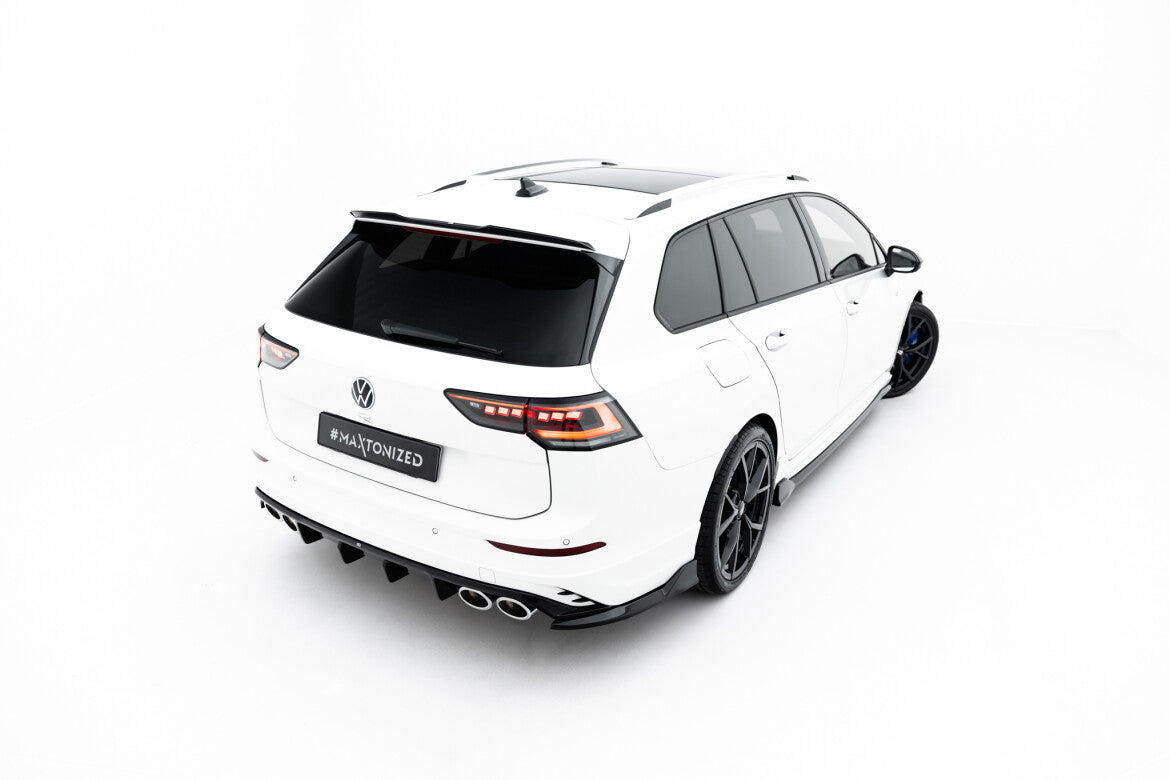 Heckansatz Diffusor passend für VW Golf R Variant Mk8 / Mk8 FL schwarz Hochglanz