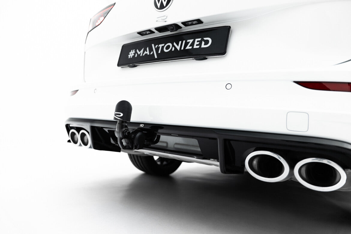 Heckansatz Diffusor passend für VW Golf R Variant Mk8 / Mk8 FL schwarz Hochglanz