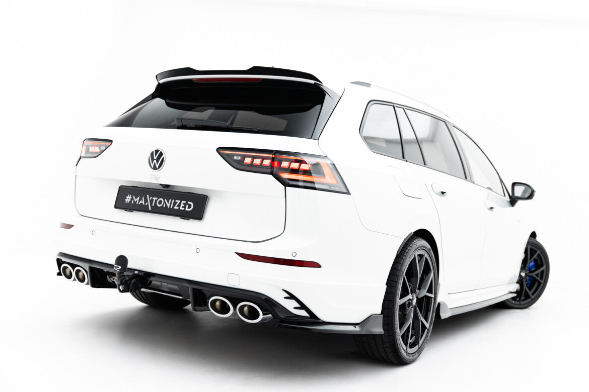 Heckansatz Diffusor passend für VW Golf R Variant Mk8 / Mk8 FL schwarz Hochglanz