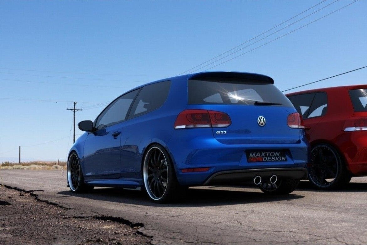 Heckansatz Diffusor passend für VW Golf V R32 Look passend für VW Golf VI GTI schwarz Hochglanz