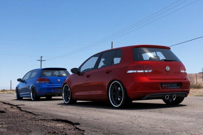 Heckansatz Diffusor passend für VW Golf V R32 Look passend für VW Golf VI schwarz Hochglanz
