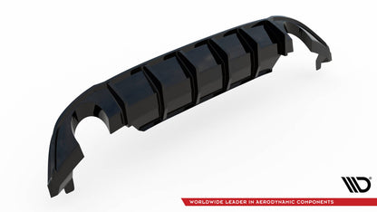 Heckansatz Diffusor passend für VW Jetta GLI Mk7 schwarz Hochglanz