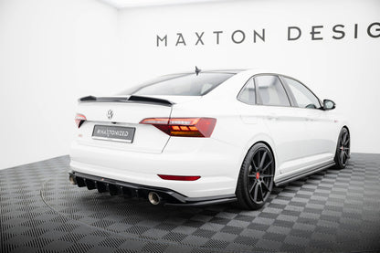 Heckansatz Diffusor passend für VW Jetta GLI Mk7 schwarz Hochglanz
