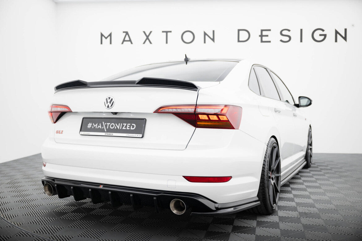 Heckansatz Diffusor passend für VW Jetta GLI Mk7 schwarz Hochglanz