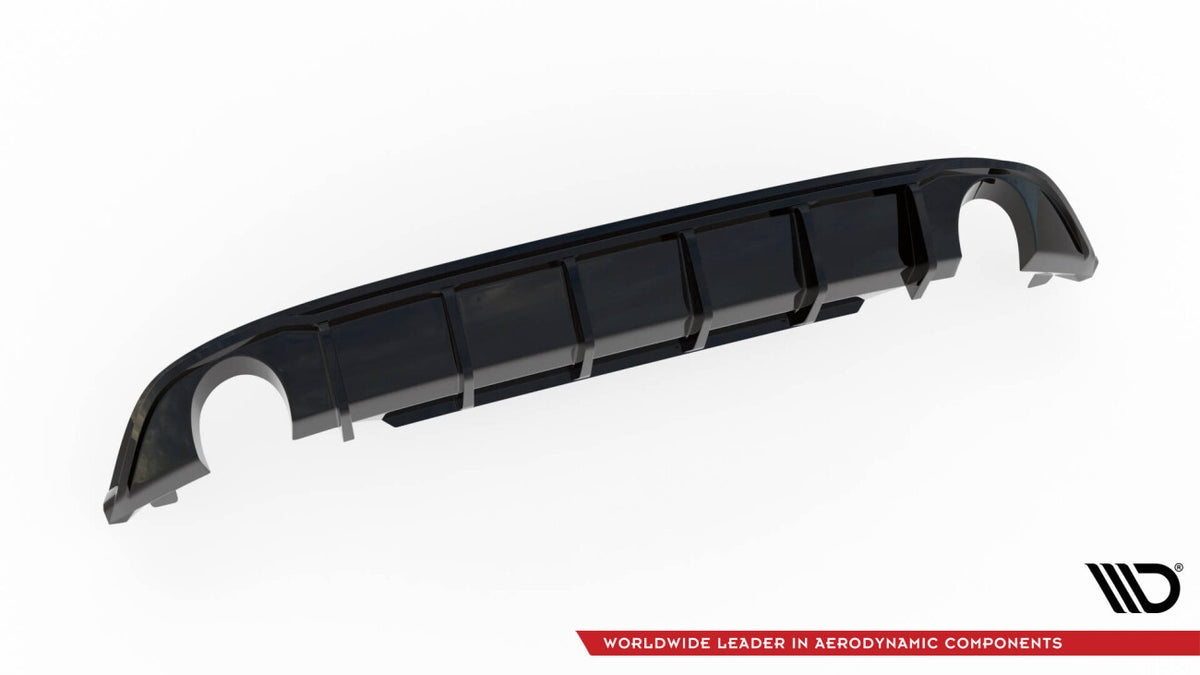 Heckansatz Diffusor passend für VW Jetta GLI Mk7 schwarz Hochglanz