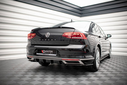 Heckansatz Diffusor passend für VW Passat B8 FL schwarz Hochglanz