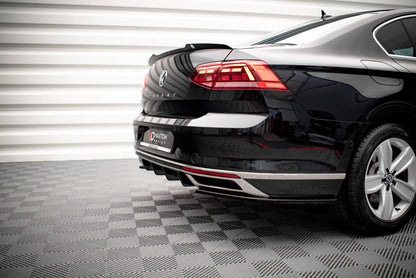 Heckansatz Diffusor passend für VW Passat B8 FL schwarz Hochglanz