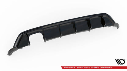 Heckansatz Diffusor passend für VW Polo GTI Mk6 FL schwarz Hochglanz