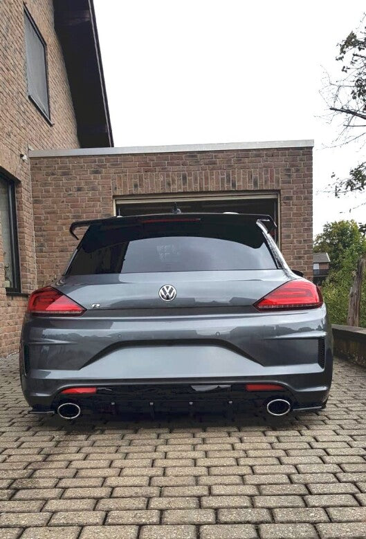 Heckansatz Diffusor passend für VW Scirocco MK.3 R FL schwarz Hochglanz