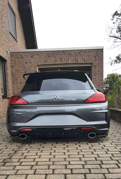 Heckansatz Diffusor passend für VW Scirocco MK.3 R FL schwarz Hochglanz