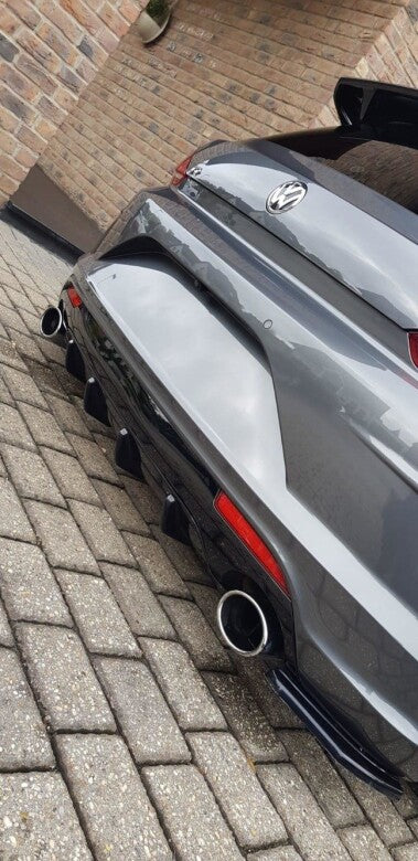 Heckansatz Diffusor passend für VW Scirocco MK.3 R FL schwarz Hochglanz