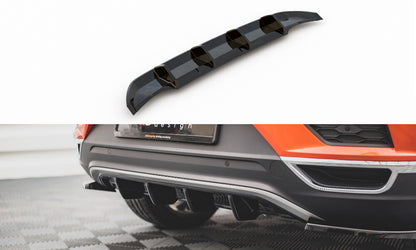 Heckansatz Diffusor passend für VW T-Roc Mk1 schwarz Hochglanz