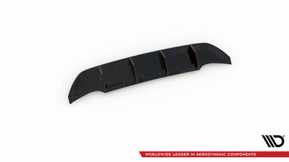 Heckansatz Diffusor passend für VW T-Roc Mk1 schwarz Hochglanz