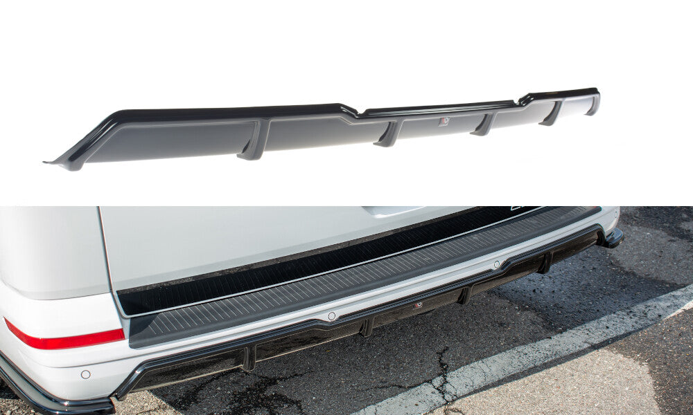 Heckansatz Diffusor passend für VW T6 schwarz Hochglanz