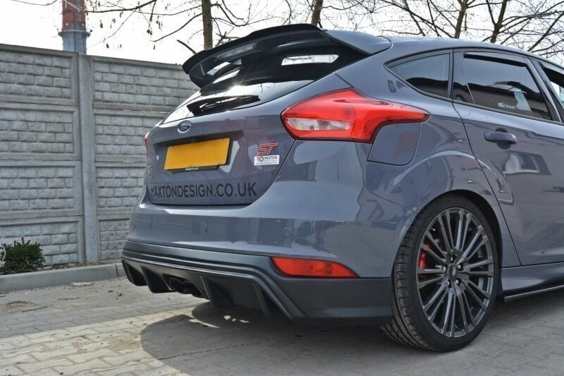Heckansatz Diffusor (RS-Look) passend für Ford Focus ST Mk3 FL ABS-Kunststoff
