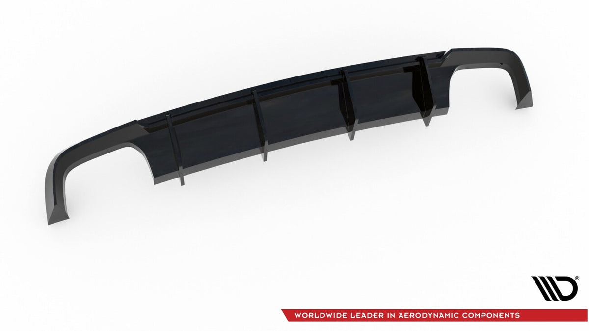 Heckansatz Diffusor V.1 passend für Audi S6 C7 FL schwarz Hochglanz