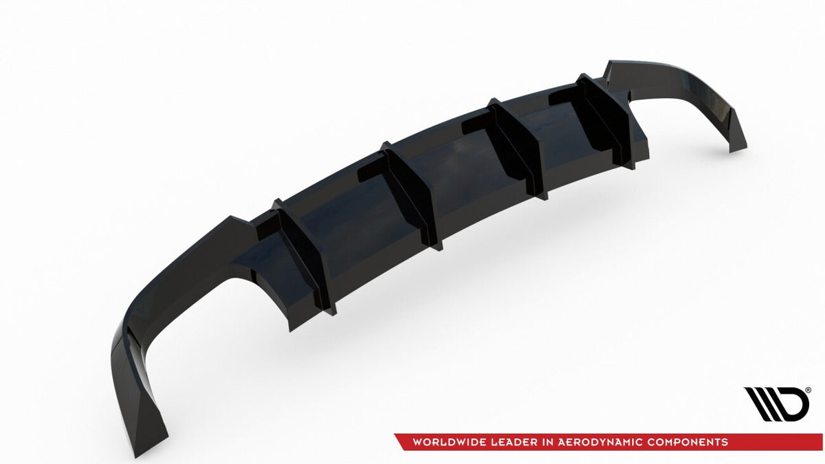 Heckansatz Diffusor V.1 passend für Audi S6 C7 FL schwarz Hochglanz