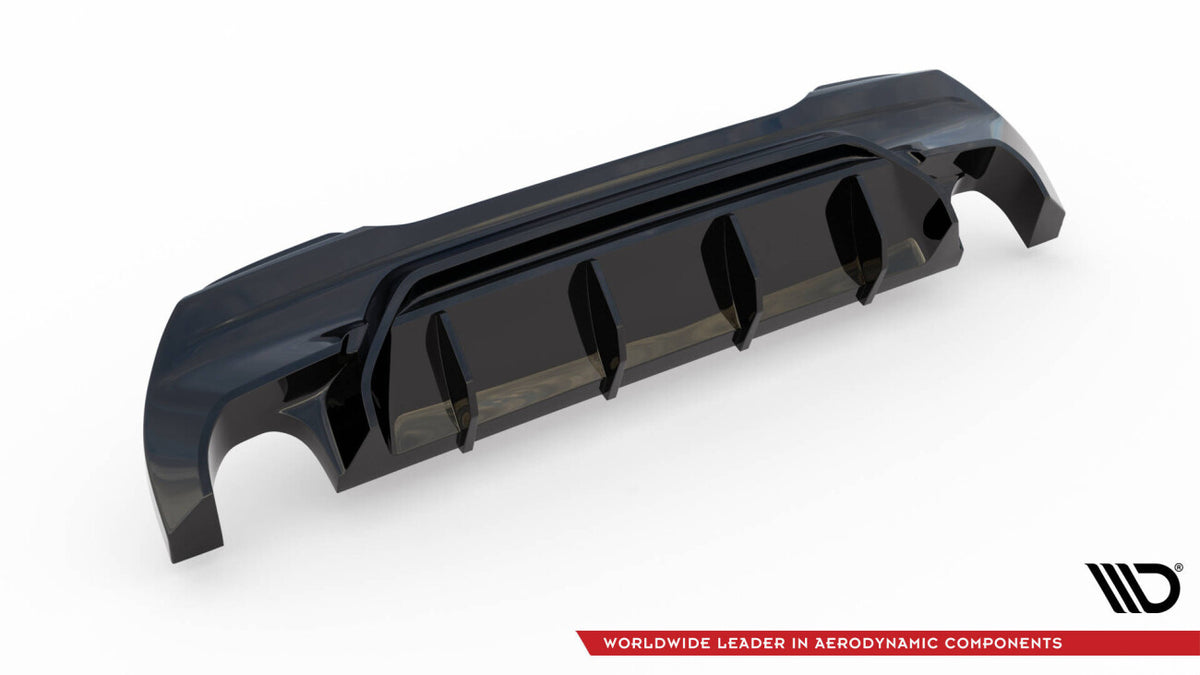 Heckansatz Diffusor V.1 passend für BMW 1er F40 M-Paket/ M135i schwarz Hochglanz