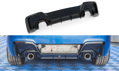 Heckansatz Diffusor V.1 passend für BMW M135i F20 schwarz Hochglanz