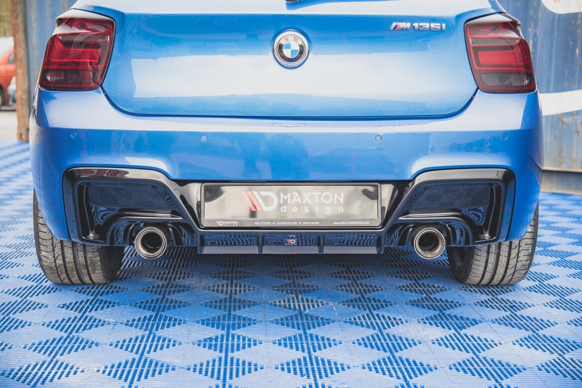 Heckansatz Diffusor V.1 passend für BMW M135i F20 schwarz Hochglanz