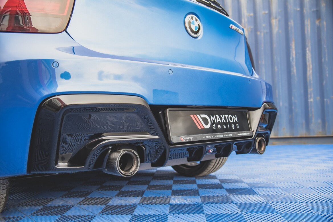 Heckansatz Diffusor V.1 passend für BMW M135i F20 schwarz Hochglanz