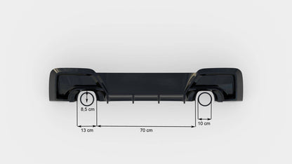 Heckansatz Diffusor V.1 passend für BMW M135i F20 schwarz Hochglanz