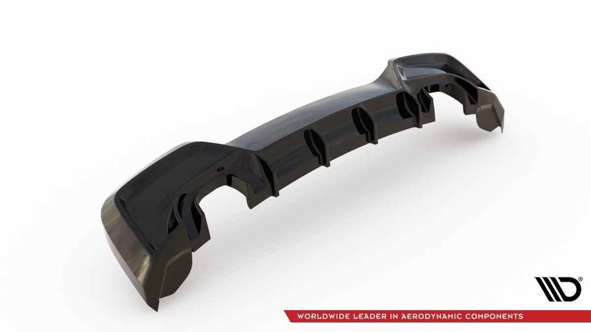 Heckansatz Diffusor V.1 passend für BMW M135i F20 schwarz Hochglanz