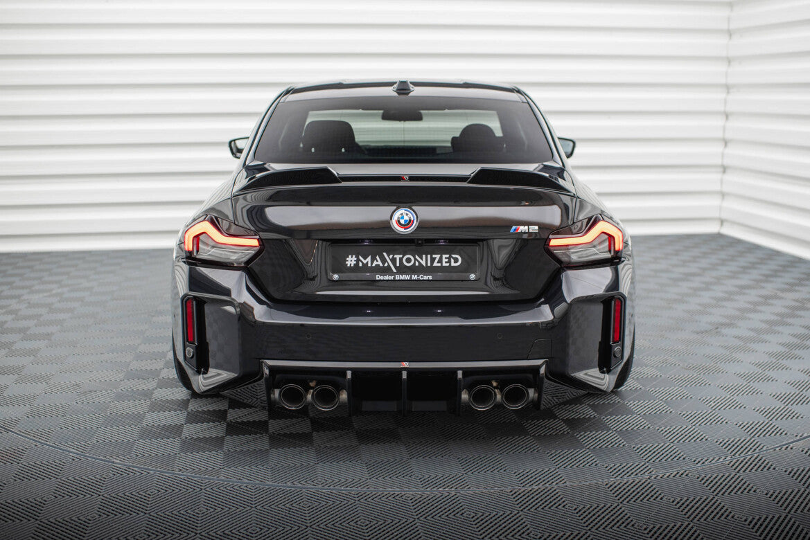 Heckansatz Diffusor V.1 passend für BMW M2 G87 schwarz Hochglanz