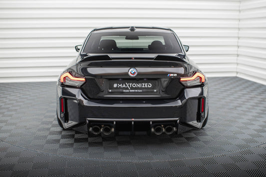 Heckansatz Diffusor V.1 passend für BMW M2 G87 schwarz Hochglanz