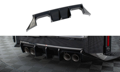 Heckansatz Diffusor V.1 passend für BMW M2 G87 schwarz Hochglanz