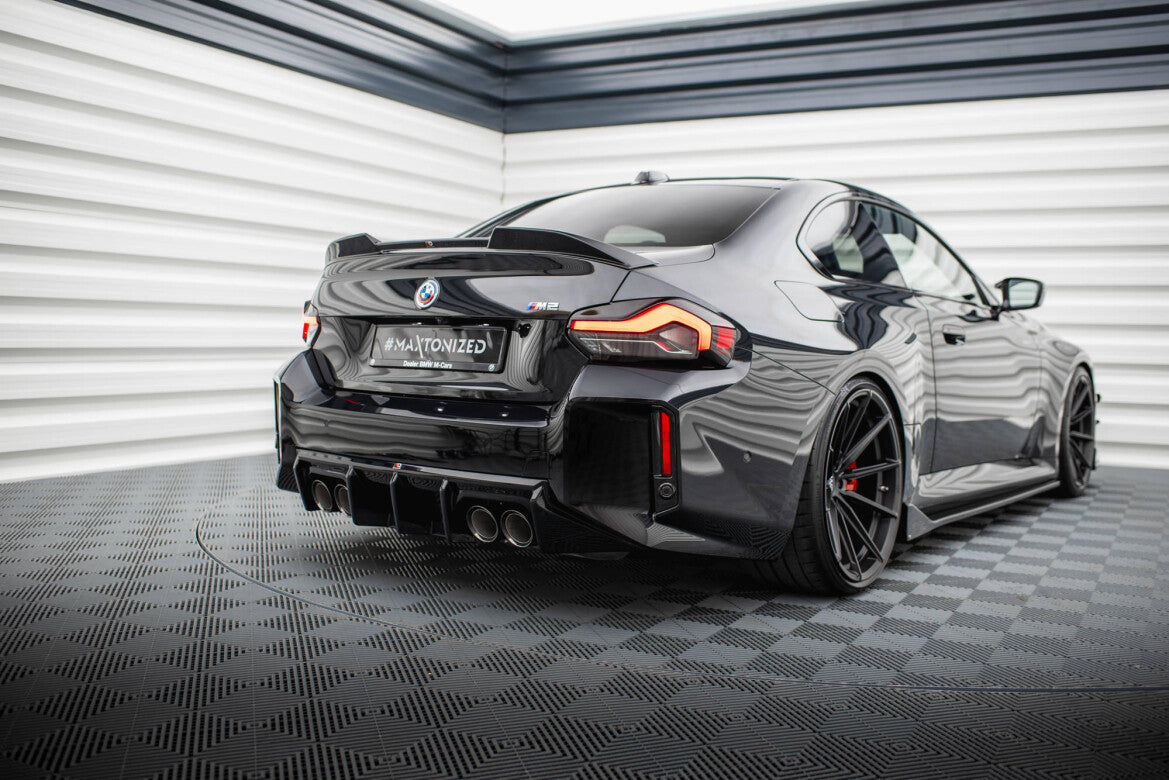 Heckansatz Diffusor V.1 passend für BMW M2 G87 schwarz Hochglanz