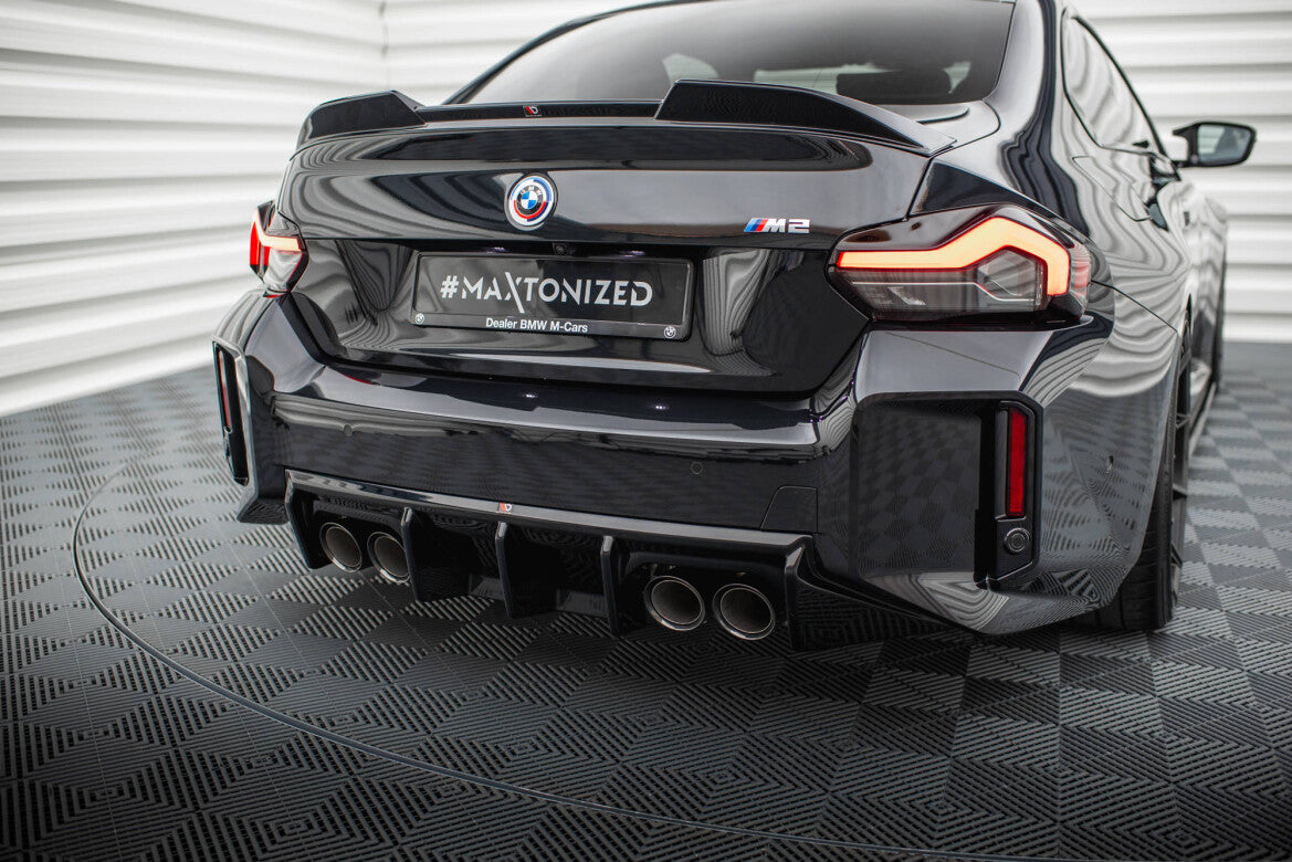Heckansatz Diffusor V.1 passend für BMW M2 G87 schwarz Hochglanz