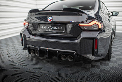 Heckansatz Diffusor V.1 passend für BMW M2 G87 schwarz Hochglanz