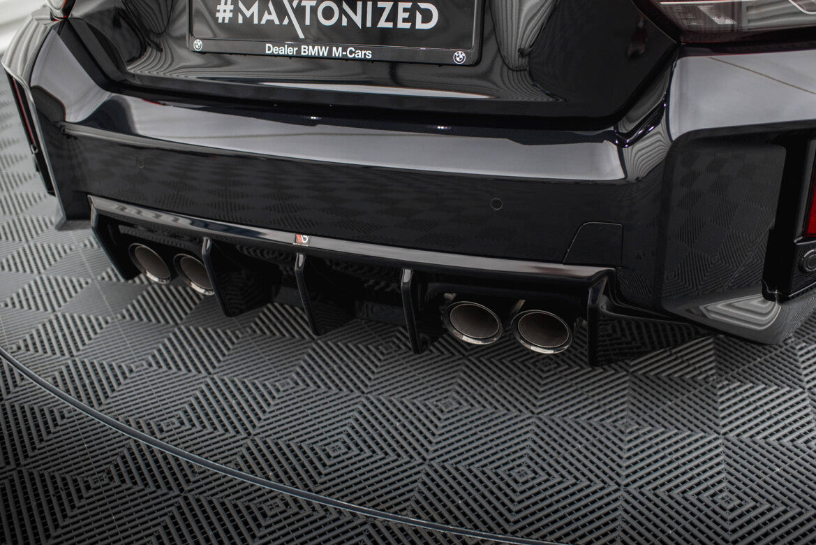 Heckansatz Diffusor V.1 passend für BMW M2 G87 schwarz Hochglanz