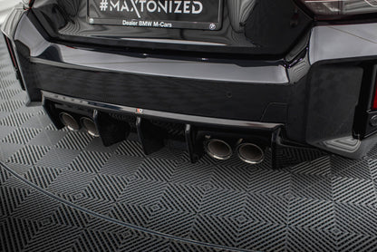Heckansatz Diffusor V.1 passend für BMW M2 G87 schwarz Hochglanz