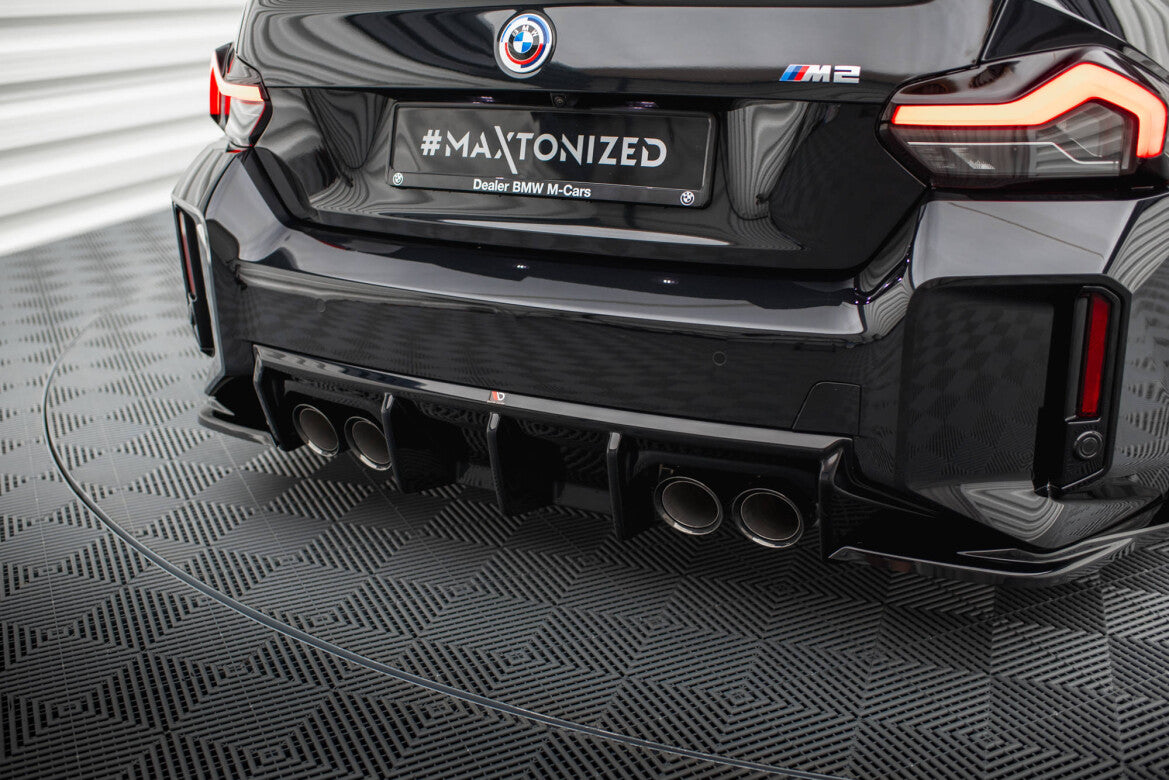 Heckansatz Diffusor V.1 passend für BMW M2 G87 schwarz Hochglanz