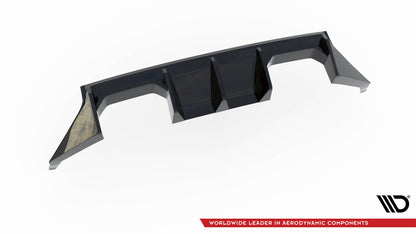 Heckansatz Diffusor V.1 passend für BMW M2 G87 schwarz Hochglanz